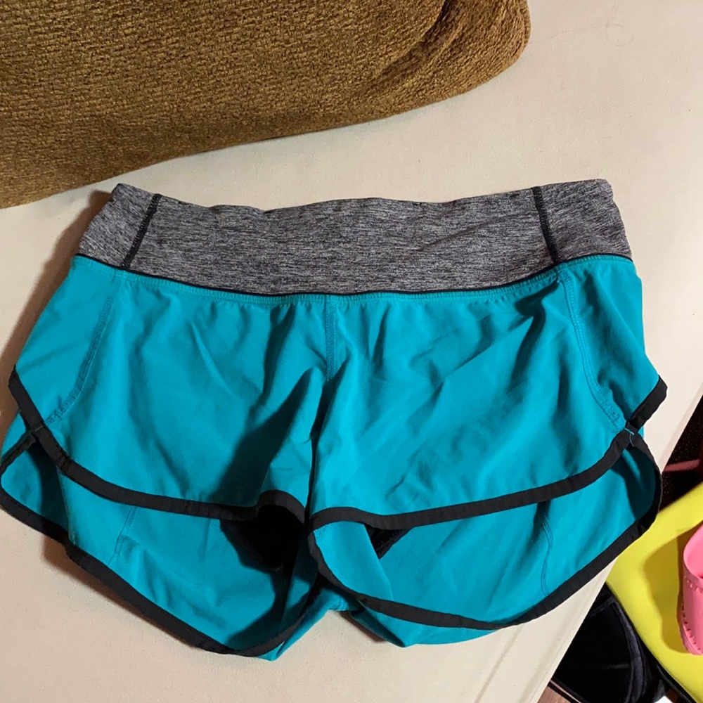 Teal lululemon shorts